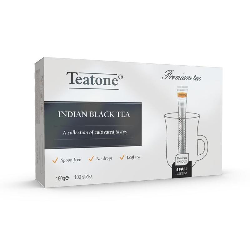 Чай черный индийский TEATONE в металл.стике, 100шт/уп. 1246, 1291419