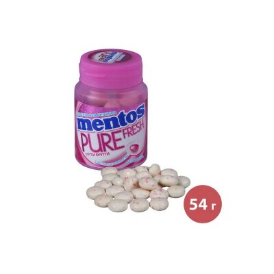Жевательная резинка Mentos Pure Fresh Тутти-Фрутти, 54г, 924733
