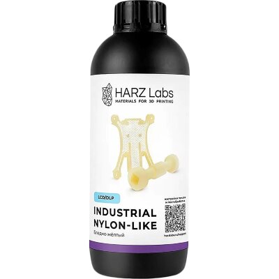 Фотополимер HARZ Labs Industrial Nylon-like Resin, бледно-желтый (1000 гр), 2076444