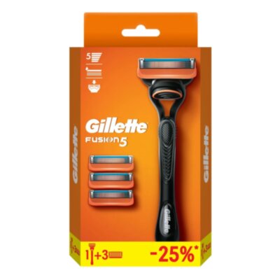 Бритва с 1 смен.кассетой GILLETTE Fusion +Смен касс для бритья 3шт( набор), 1796780