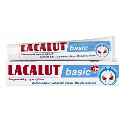 Зубная паста LACALUT Бейсик 75 мл 666289, 559650