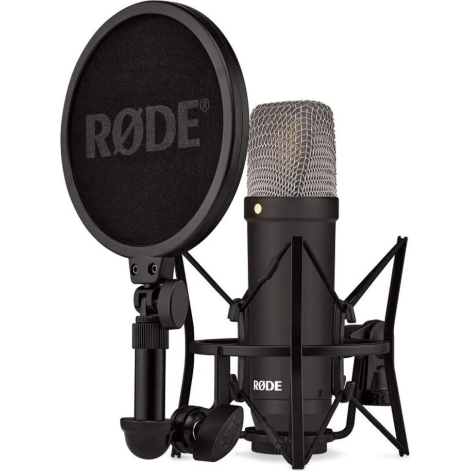 Микрофон Rode NT1 Signature Black, студийн кардиоидный конденсаторный, чёрн, 2399306