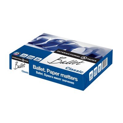 Бумага Ballet Classic (А4, марка В, 80 г/кв.м, 500 л), 20588