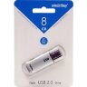 Флеш-память Smartbuy V-Cut, 8Gb, USB 2.0, сереб, SB8GBVC-S, 445912