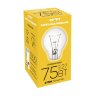 Лампа накаливания СТАРТ стандартная/прозрачная 75W E27, 54509