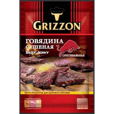 Снеки Говядина сушеная Grizzon, 36г, 1622064