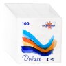 Салфетки бумажные Мягкий знак белые, 2 слоя, 24х24, 100 листов/уп., 606030