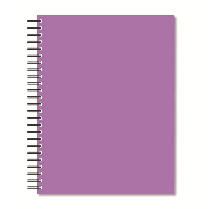 Бизнес-тетрадь А5,96л,кл,спир,пласт,тон.бл. Attache Bright colours Сиренев, 1223701