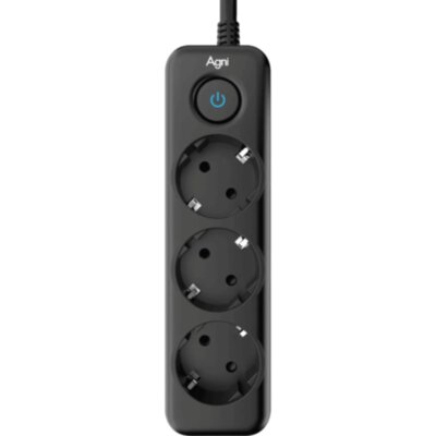 Сетевой фильтр AGNI 3/3м,черный(TP-FD3E-3m-black), 2444481