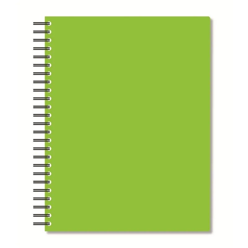 Бизнес-тетрадь А5,96л,кл,спир,пластик,тон.бл. Attache Bright colours Лайм, 1223700