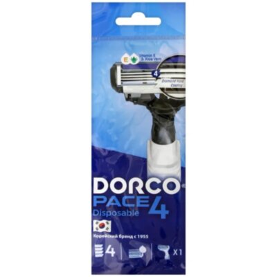 Бритва одноразовая Dorco PACE4 4лезв увл полос 1шт  FR A100-1Р, 1546546