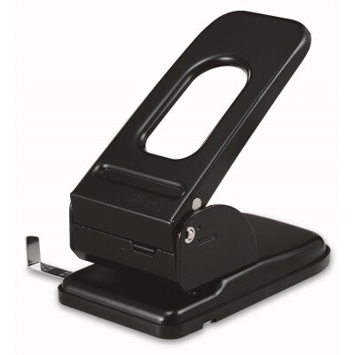 Дырокол Kw-Trio Heavy Duty 967 макс.70лист. металл черный отв.:2 с линейкой, 743056