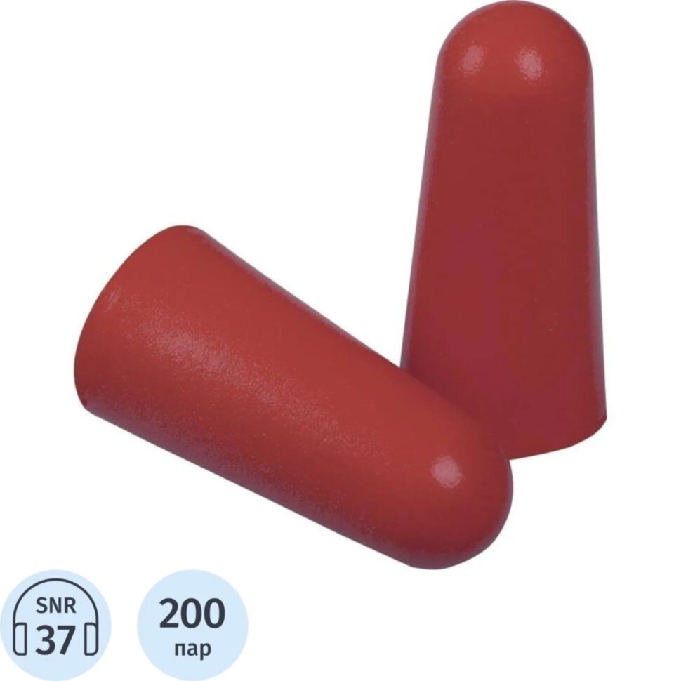 Беруши DELTA PLUS без шнурка 200 пар/уп CONIC200JA/CONIC2VRO200, 2322362