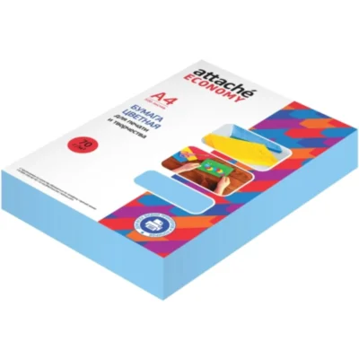 Бумага цветная (голубой пастель), 70г, А4, 500 л, 1591451