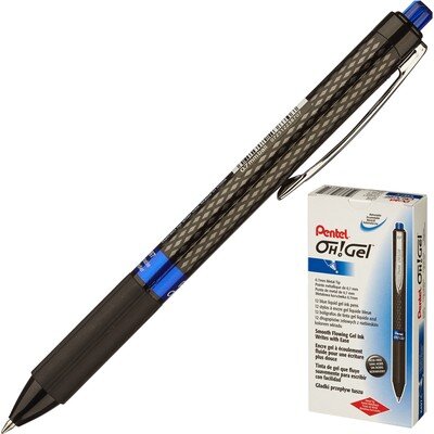 Ручка гелевая автоматическая Pentel OhGel синяя (толщина линии 0.3 мм), 216849