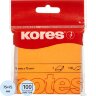 Стикеры Kores бум.для зам. 75х75 неоновая оранжевая 100л. '47074, 330459
