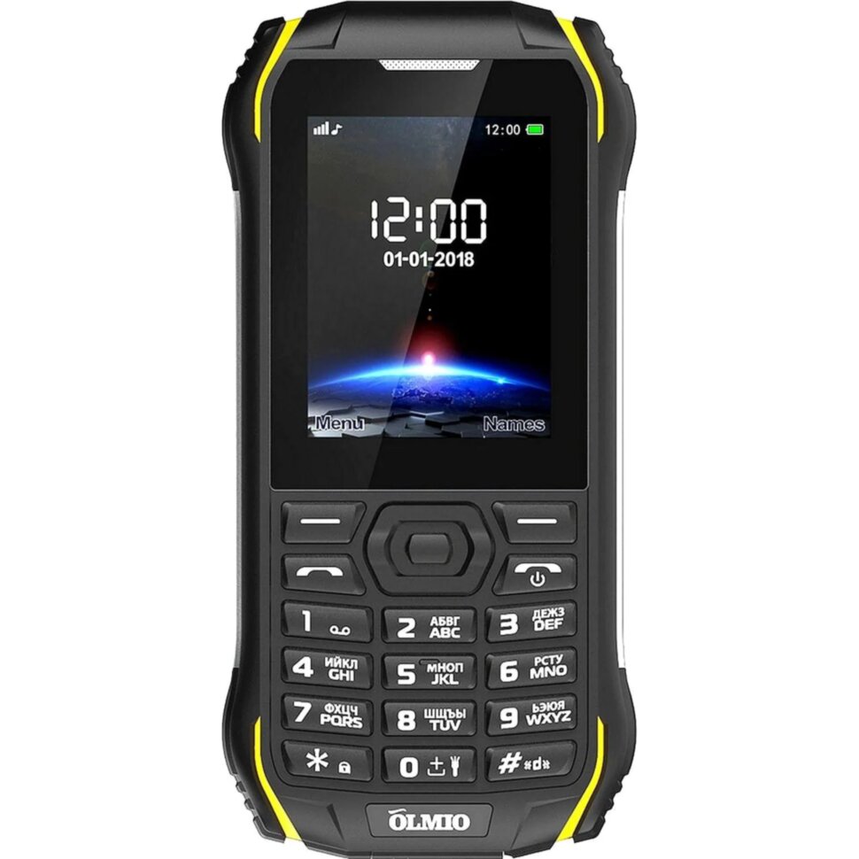 Мобильный телефон Olmio X05 (черный-желтый), 1029382