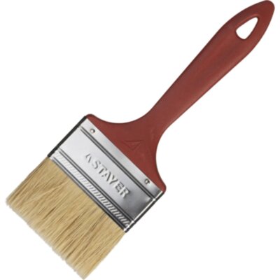 Кисть плоская STAYER UNIVERSAL-MASTER, натуральная щетина, 75мм 0107-75-Z01, 1713563