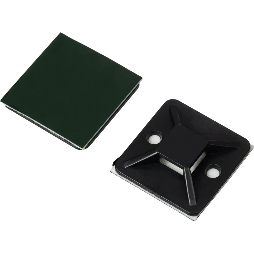 Площадка самоклеящаяся Bigtech BT-CTP-30-30-B,черный,30x30x7,5 мм,20 шт/уп, 2157534