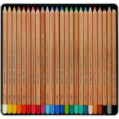Карандаши пастельные Koh-i-Noor Gioconda Soft круглые 24 цвета в наборе, 1545363