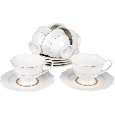 Набор чайный 12пр. White chic (6 персон) v=190мл (подарочная уп), 0970019, 1990502