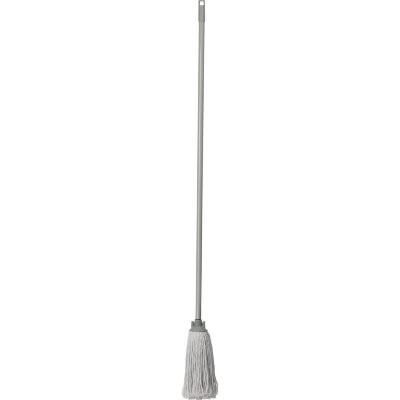 Швабра веревочная для пола 28x15 см,ПП,хлопок,метал,120cm;серый, 2196783