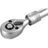 Трещотка телескопическая TOPFORT 1/4" 155-205 мм, 2161918