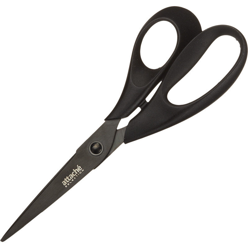 Ножницы Attache selection Jaguar 190 мм эргон.руч,покр.Titanium black, 604061