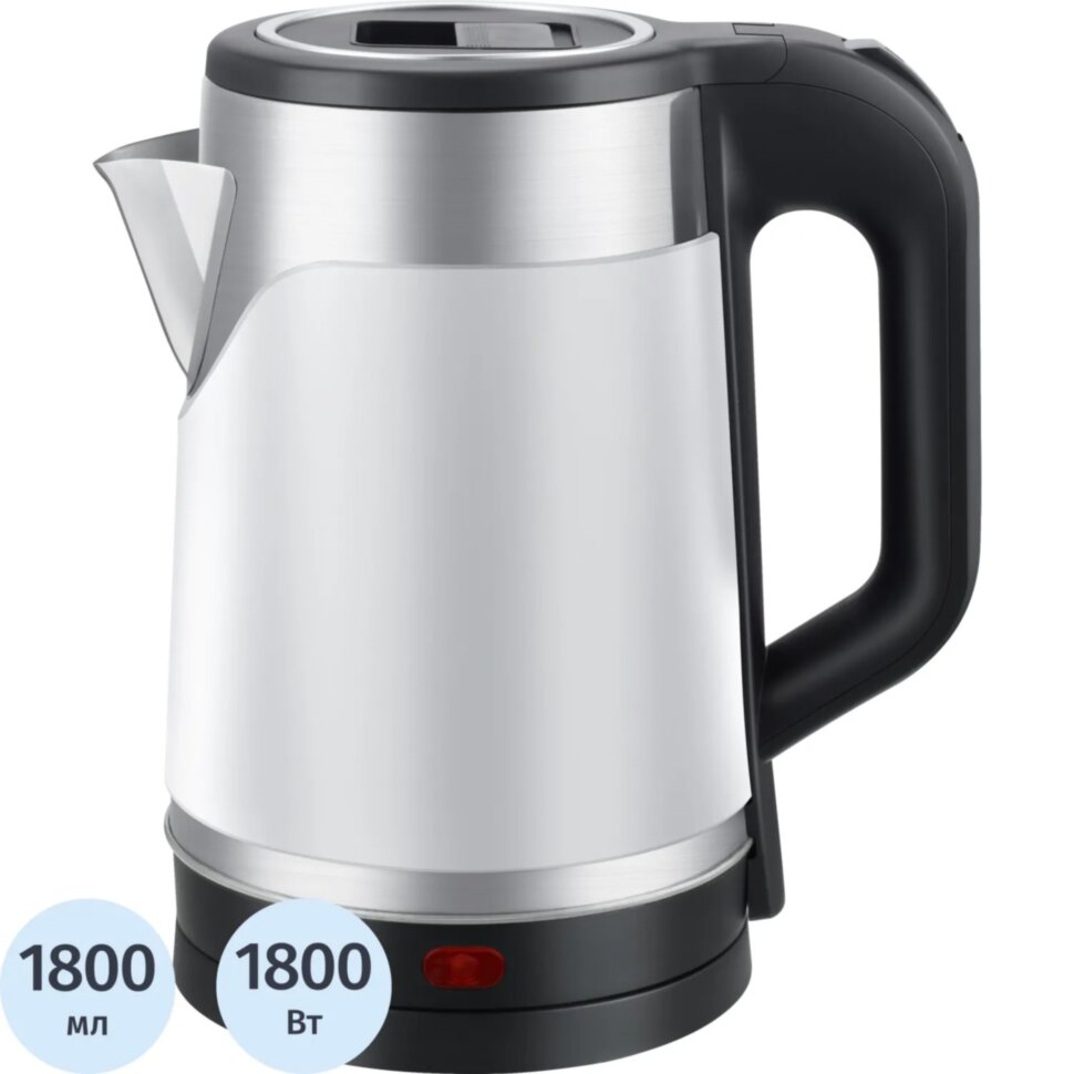 Чайник GOODHELPER KPS-185C, 1,8л., 1800Вт, (белый), 1728370