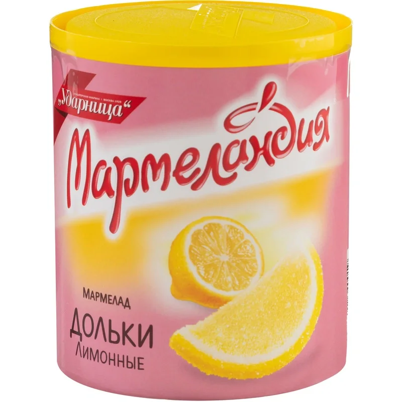 Мармелад  Мармеландия  лимонные дольки, 250 г., 475005
