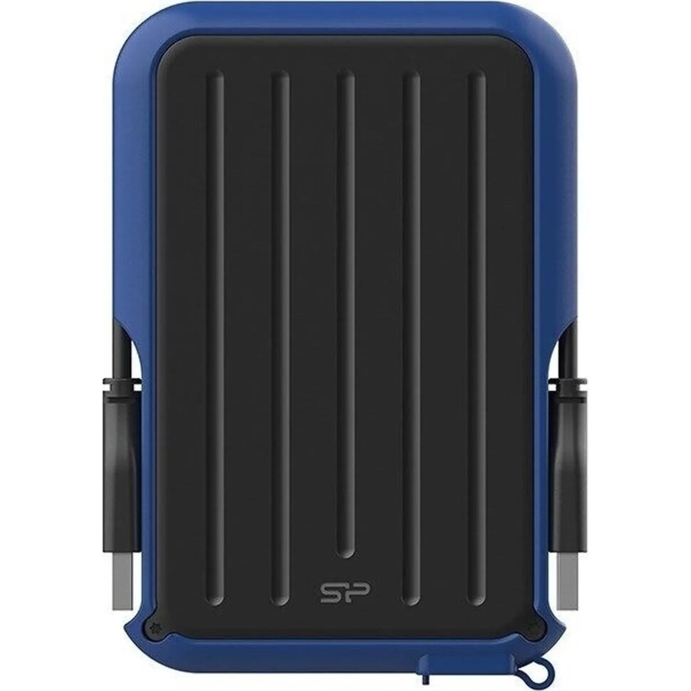 Портативный HDD Silicon Power Armor A66 4 TB USB 3.2, синий, черный, 1594898