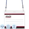 Бейдж Attache Economy 108x126 150мкм,шнур.2заж 45см син,вклад.90x120 5шт/уп, 1658138