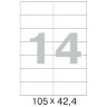 Этикетки самоклеящиеся  105х42,4 мм/14 шт. на листеА4  50листов, 1222155