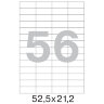Этикетки самоклеящиеся  52,5х21,2 мм, 56 шт. на лист.А4 100л, 1212985