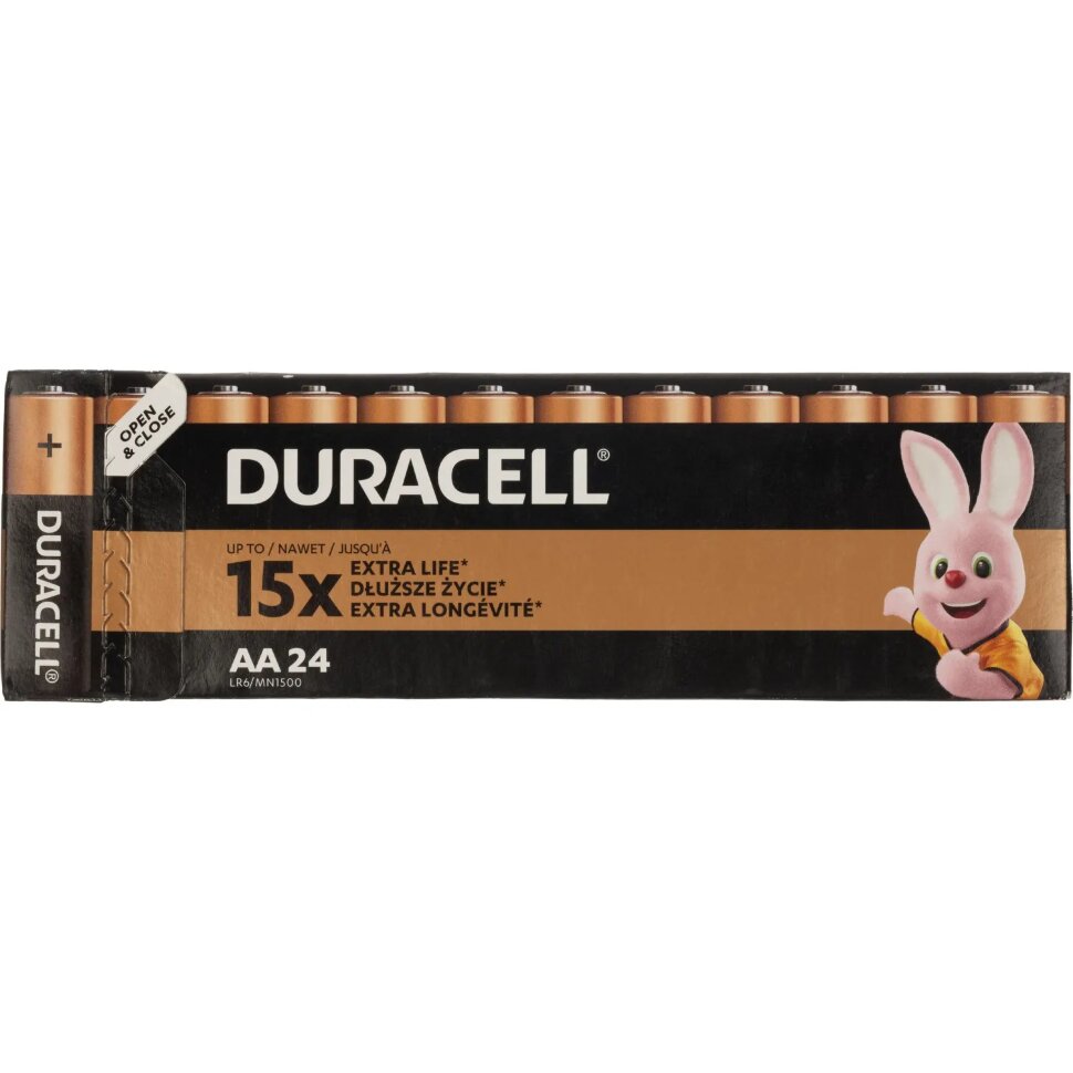 Батарейка DURACELL Basic MN1500 LR6 AA BL24 24шт/уп, 2215695