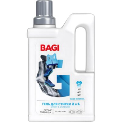 Гель для стирки Bagi концентрированный 2в1 Sport&amp;Outdoor 950мл, 1442563