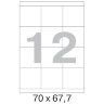 Этикетки самоклеящиеся  70х67,7 мм, 12   шт. на лист.А4 100л, 1212986