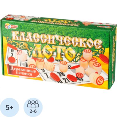 Настольная игра Лото классическое деревянное, Умные игры , 4660254469334, 2356008