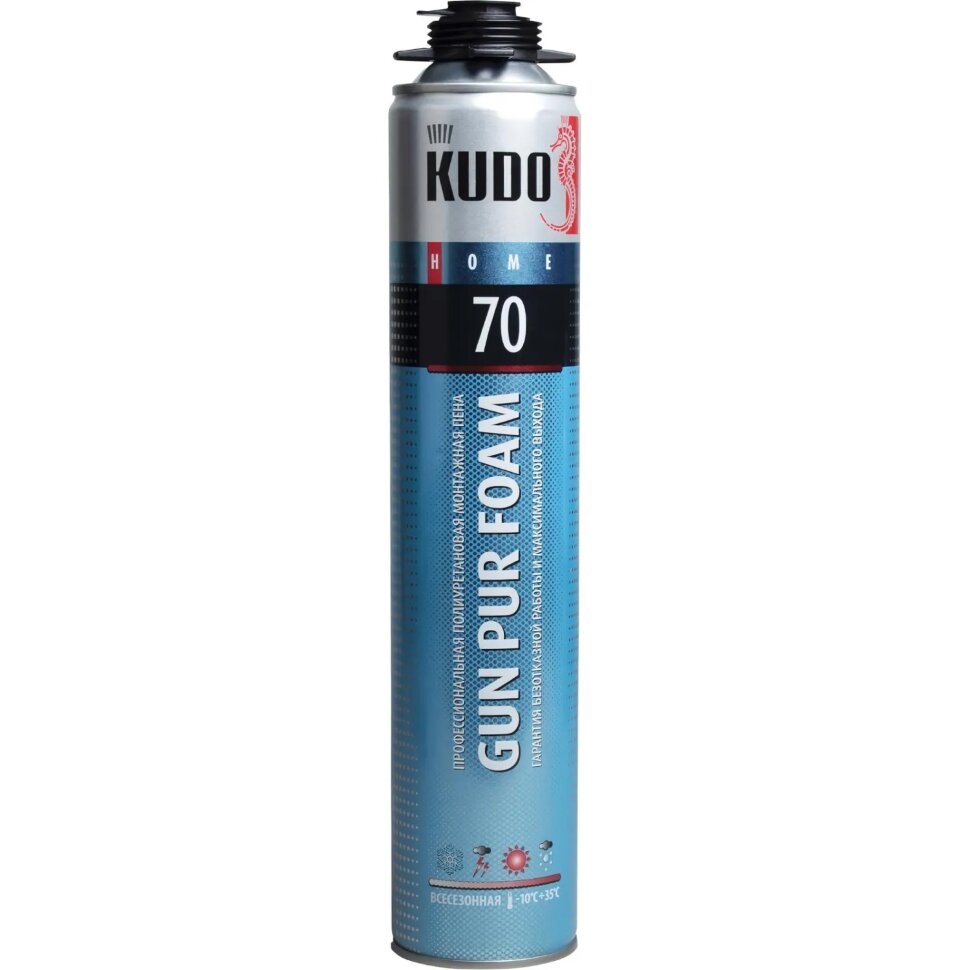 Пена монтажная проф KUDO Home 70, всесезонная, 1000 мл/950 г (229480), 1629444