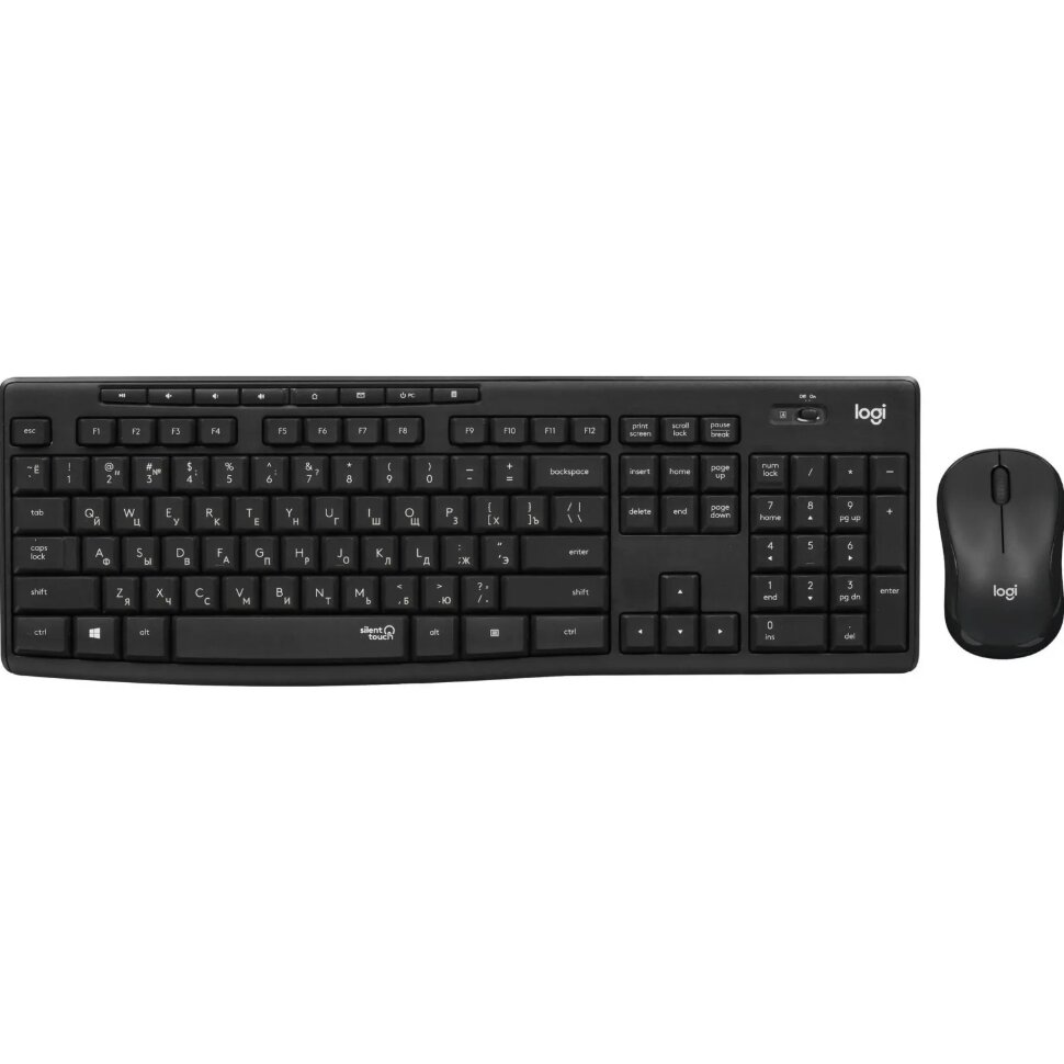 Набор клавиатура+мышь Logitech MK295,черный USB беспровод (920-009813), 2374289
