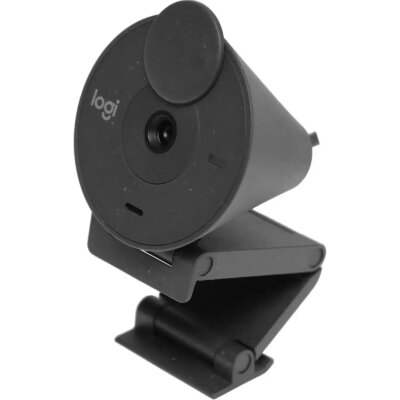 Веб-камера Logitech HD Webcam Brio 300,черн,2Mpix,Type-C,микроф(960-001438), 2374288