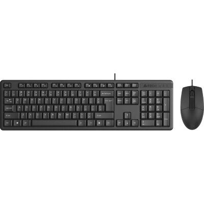 Набор клавиатура+мышь A4Tech KR-3330 клав:черный мышь:черный USB, 1976111