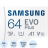 Карта памяти Samsung evo plus microSD 64gb MB-MC64KA/SA/APC, 1663896