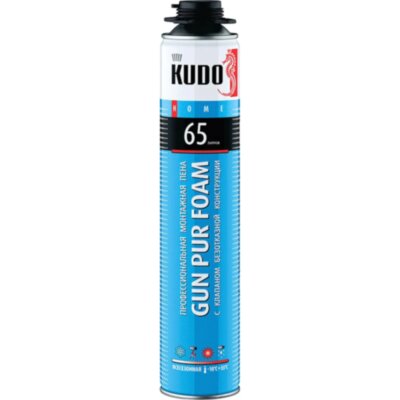 Пена монтажная проф Kudo Home 65, всесезонная, 1000 мл 46424, 1500741