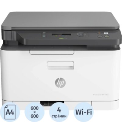 МФУ HP Color Laser MFP 178nw (4ZB96A), A4, 18(4ppm), 1065936