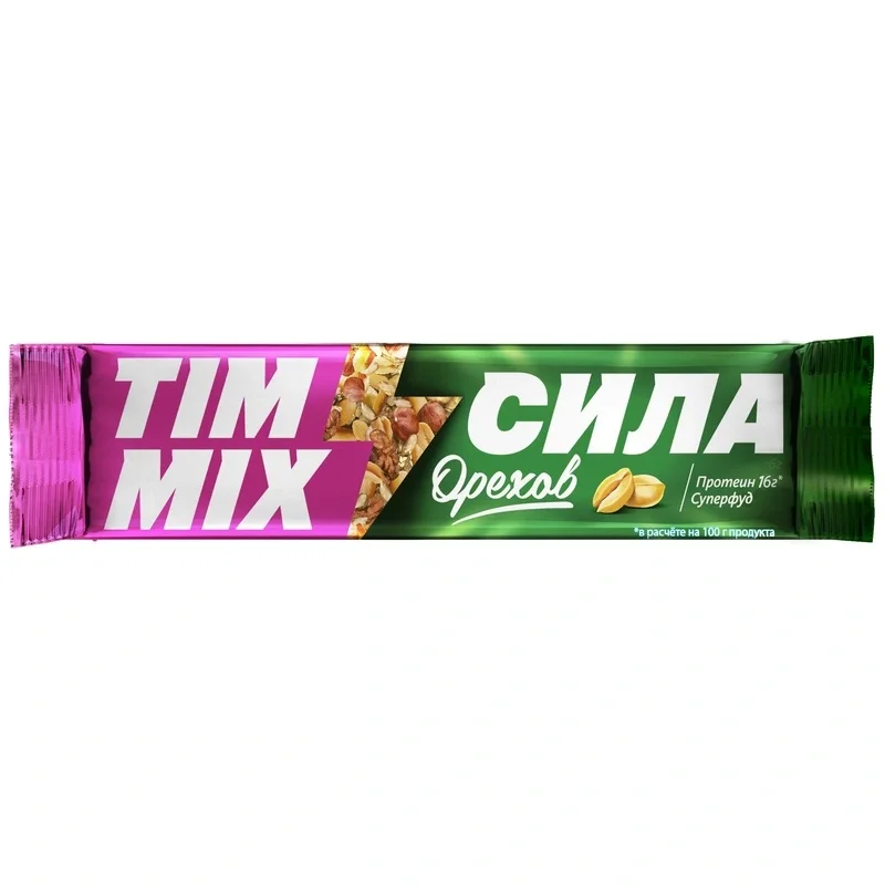 Козинак Тимоша ТимМикс сила орехов, батончик 40гx21шт/уп, 2290806