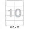 Этикетки самоклеящиеся 105х57 мм/10 шт. на листе А4 (25л, 75192