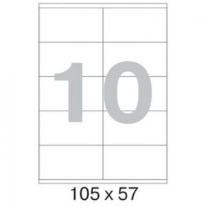 Этикетки самоклеящиеся 105х57 мм/10 шт. на листе А4 (25л, 75192