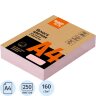 Бумага цветная (А4,160г,  розовая пастель) 250л/уп, 1642860