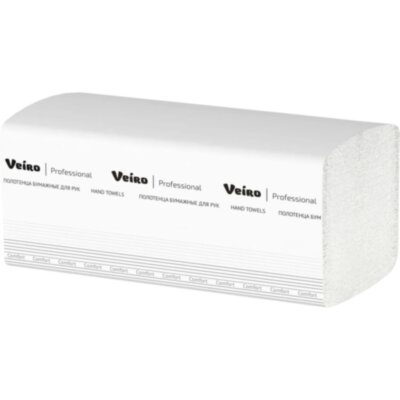 Полотенца бумажные д/дисп Veiro Prof Comf 2сл 200лx20пач/кор V-слож KV205, 853285
